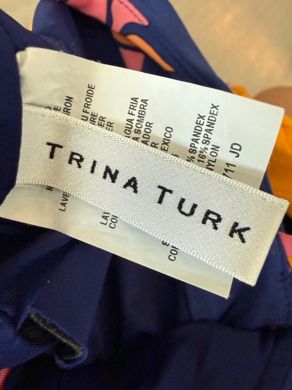 Trina Turk Breeze Floral Plunge Mailot Swimsuit Size US6 - Picture 4 of 5